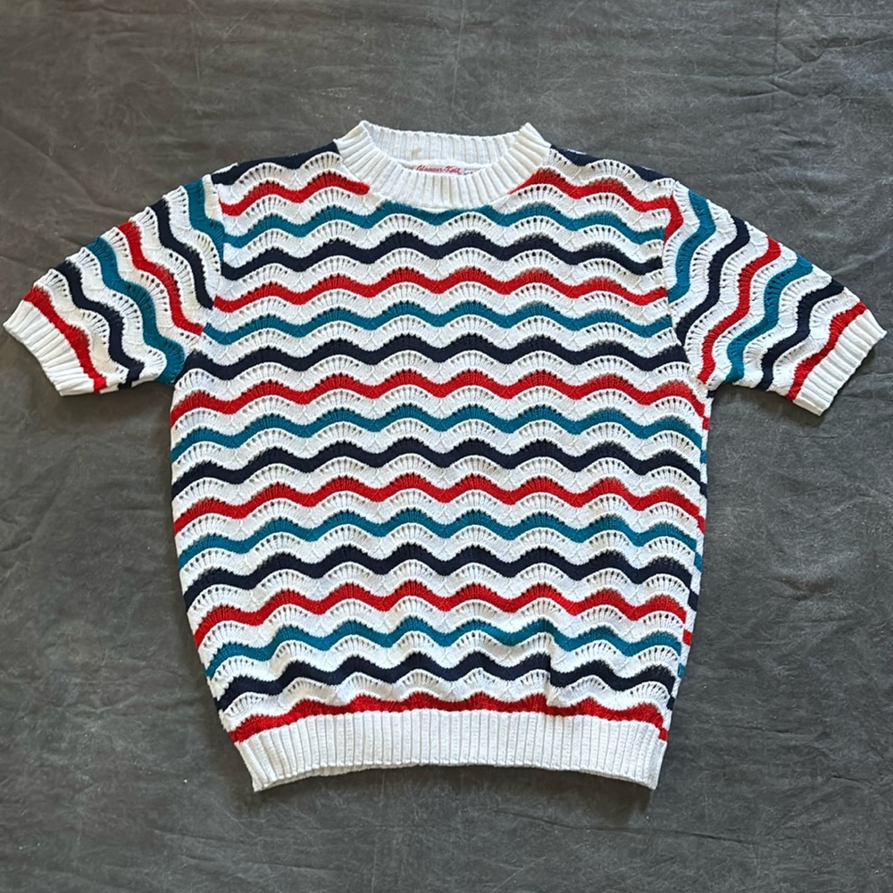 Vintage zigzag sweater size XL